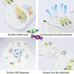 8-Pack 360° Rotate Organic Cotton Baby Bibs, Newborn Muslin Bibs For Teething And Drooling,Unisex Baby Bibs For Toddler, Adjustable With Snaps, Super Soft & Absorbent Baby Bibs For Boys And Girls. - Image 5
